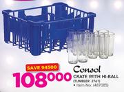 Consol Crate With Hi-Ball Tumbler 2761