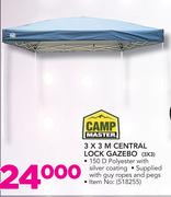 Camp Master 3 x 3m Central Lock Gazebo