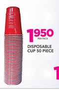 50-Piece Disposable Cup-Per Pack
