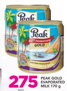 Peak Gold Evaporated Milk-170g Each