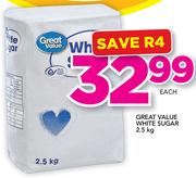 Great Value White Sugar-2.5Kg