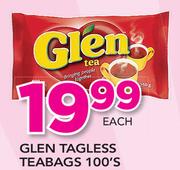 Glen Tagless Teabags-100's