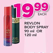 Revlon Body Spray 90ml Or 120ml Each