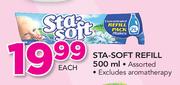 Sta-Soft Refill Assorted Excluding Aromatherapy-500ml Each