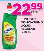 Sunlight Dishwashing Liquid Regular-750ml