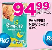 Pampers New Baby-43's Per Pack