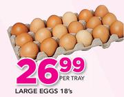 Large Eggs-18's Per Tray