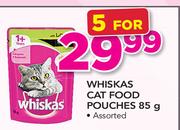 Whiskas Cat Food Pouhes-5 x 85g