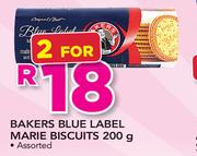 Bakers Blue Label Marie Biscuits-2x200g