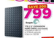 Seagate 1TB 2.5" Expansion Hard Drive STEA1000400