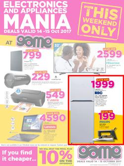 Game Namibia : Windhoek Electronic & Appliances Mania(14 Oct - 15 Oct 2017), page 1