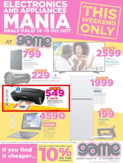 Game Namibia : Windhoek Electronic & Appliances Mania(14 Oct - 15 Oct 2017), page 1