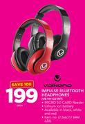 Volkano Impulse Bluetooth Headphones VB-VH102-WT-Each