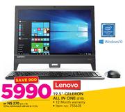 Lenovo 19.5" Celeron All In One 310