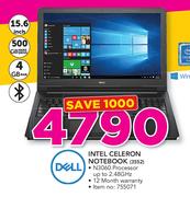 Dell 15.6" Intel Celeron Notebook 3552
