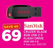 SanDisk Cruzer Blade 8GB USB 2.0 Flash Drive