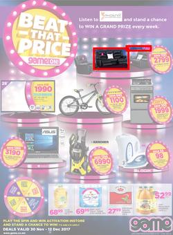 Game Zambia : Beat that Price (30 Nov - 12 Dec 2017), page 1