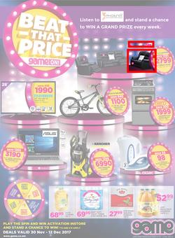 Game Zambia : Beat that Price (30 Nov - 12 Dec 2017), page 1