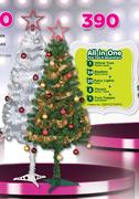 Santa's Trading 150cm Tree, 24's Baubles, 20's Fairy Lights, 2's Tinsels, 1's Tree Topper-Each
