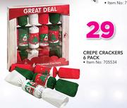 Santa's Trading Crepe Crackers-6's Pack