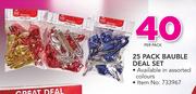 Santa's Trading 25 Pack Bauble Deal Set-Per Pack