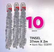 Santa's Trading Tinsel 37mm x 2m-Each