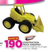 Adventure Wheels Construction Truck Assorted-Each
