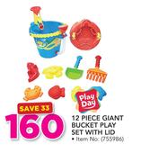 Play Day 12-Piece Giant Bucket Play Set With Lid