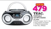 Teac Portable CD MP3 Radio PC-D880