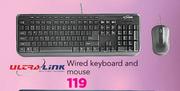 Ultra-Link Wired Keyboard And Mouse