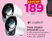 Logitech Twin Stereo Speakers Z120-Each