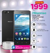 Hisense Dual Sim Smartphone C30 Lite + Bluetooth Speaker Each