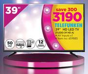 Telefunken 39" HD LED TV TLEDD-39 HD A