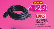 Ellies 10m HDMI Patchcord BPHDMI10
