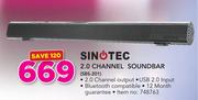 Sinotec 2.0 Channel Soundbar SBS-201