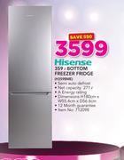 Hisense 359ltr Bottom Freezer Fridge H359BME