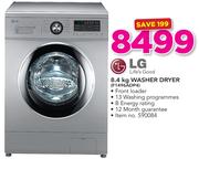 LG 8.4kg Front Loader Washer Dryer F1496ADP4