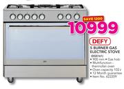 Defy 5 Burner Gas Electric Stove DGS161