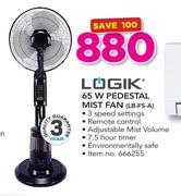 Logik 65W Pedestal Mist Fan LB-FS-A