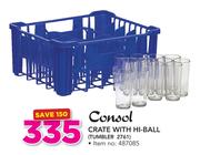 Consol Crate With Hi-Ball Tumbler 2761