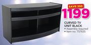 Curved TV Unit Black