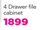 Tool Room 4 Drawer File Cabinet