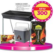 Barbecue JB100 Braai, 5Kg Briquettes, Firelighter & 25Ltr Cooler Box Combo-For All