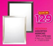 Montana Mirrors 570 x 470mm-Each