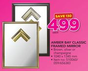 Amber Bay Classic Framed Mirror-Each