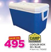 Campmaster 50Ltr Cooler Box Blue