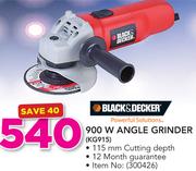 Black & Decker 900W Angle Grinder (KG915)