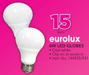 Eurolux 6W LED Globes-Each