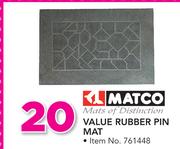 Matco Value Rubber Pin Mat