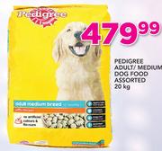 Pedigree Adult/Medium Dog Food-20kg